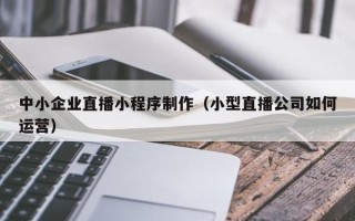 兰州中小企业直播小程序制作（小型直播公司如何运营）